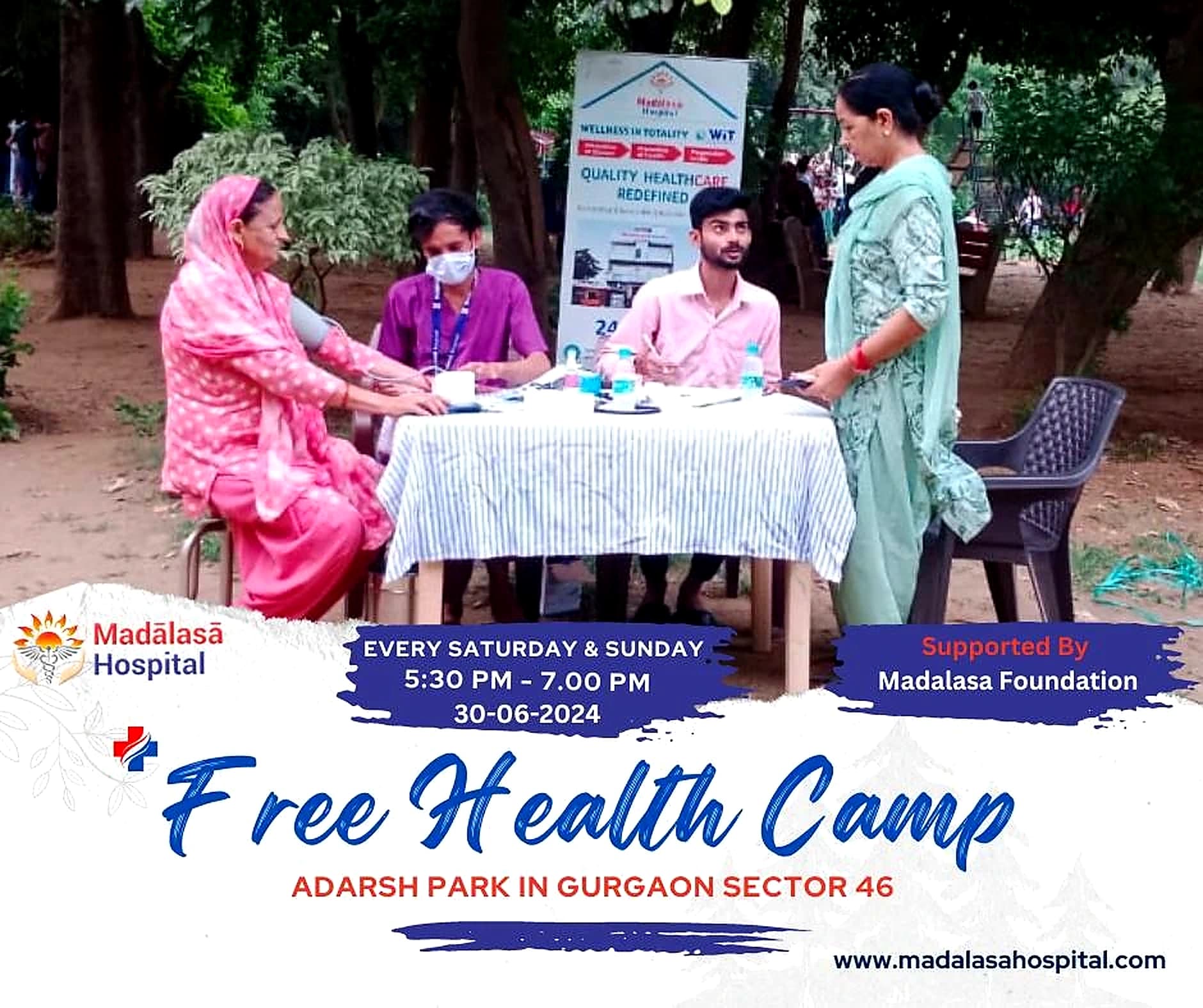 Free Health Camp 2024 — field moment 1