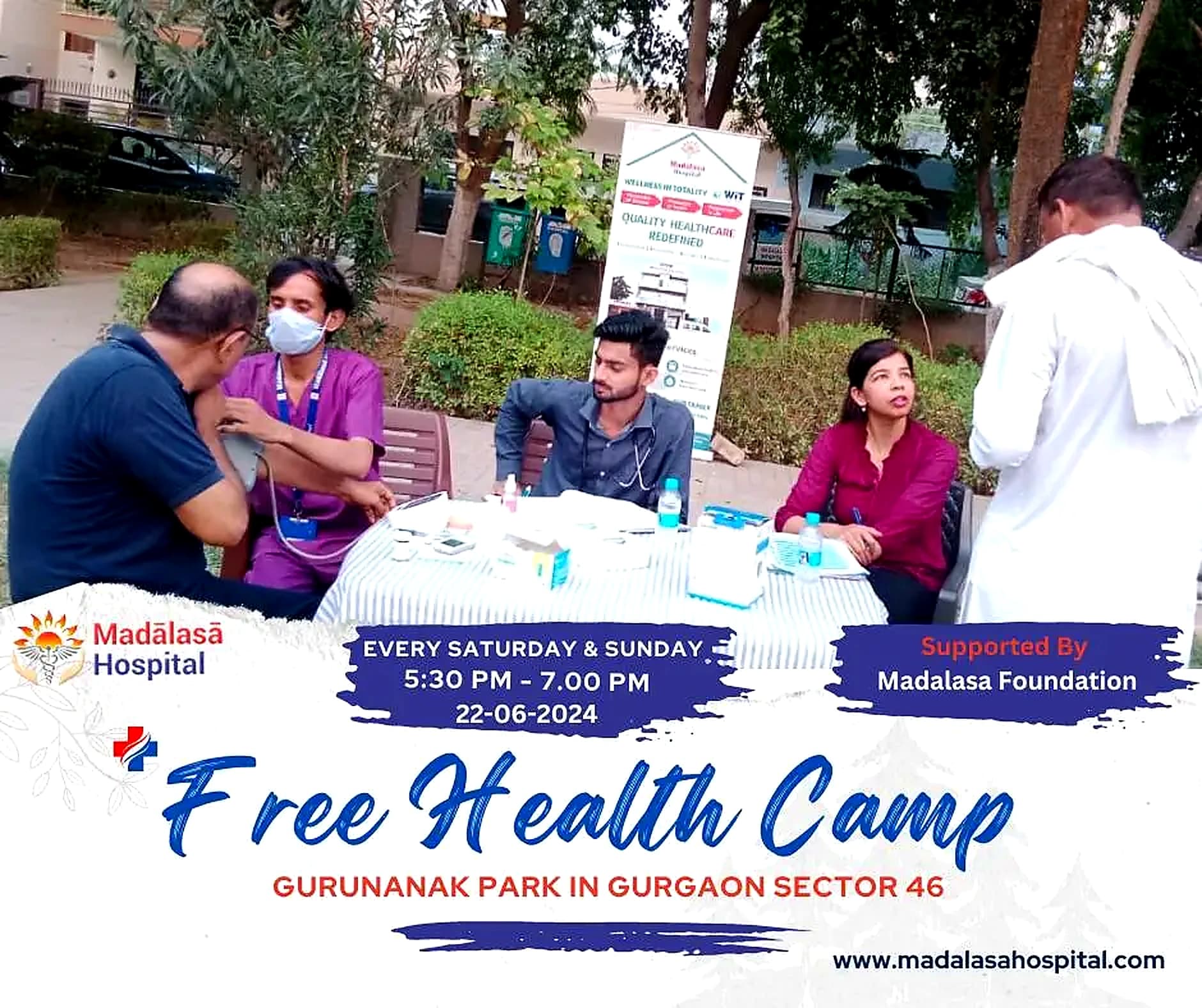 Free Health Camp 2024 — field moment 1