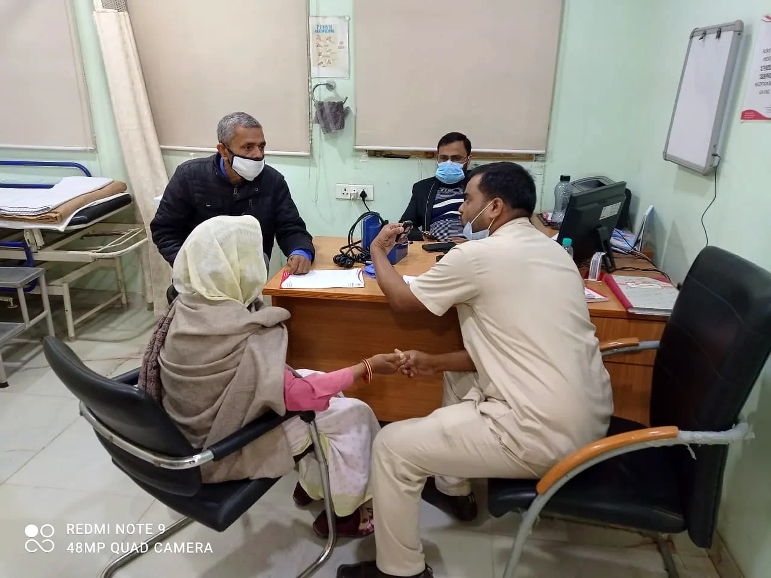 Madālasā Foundation patient consultation at a community health camp