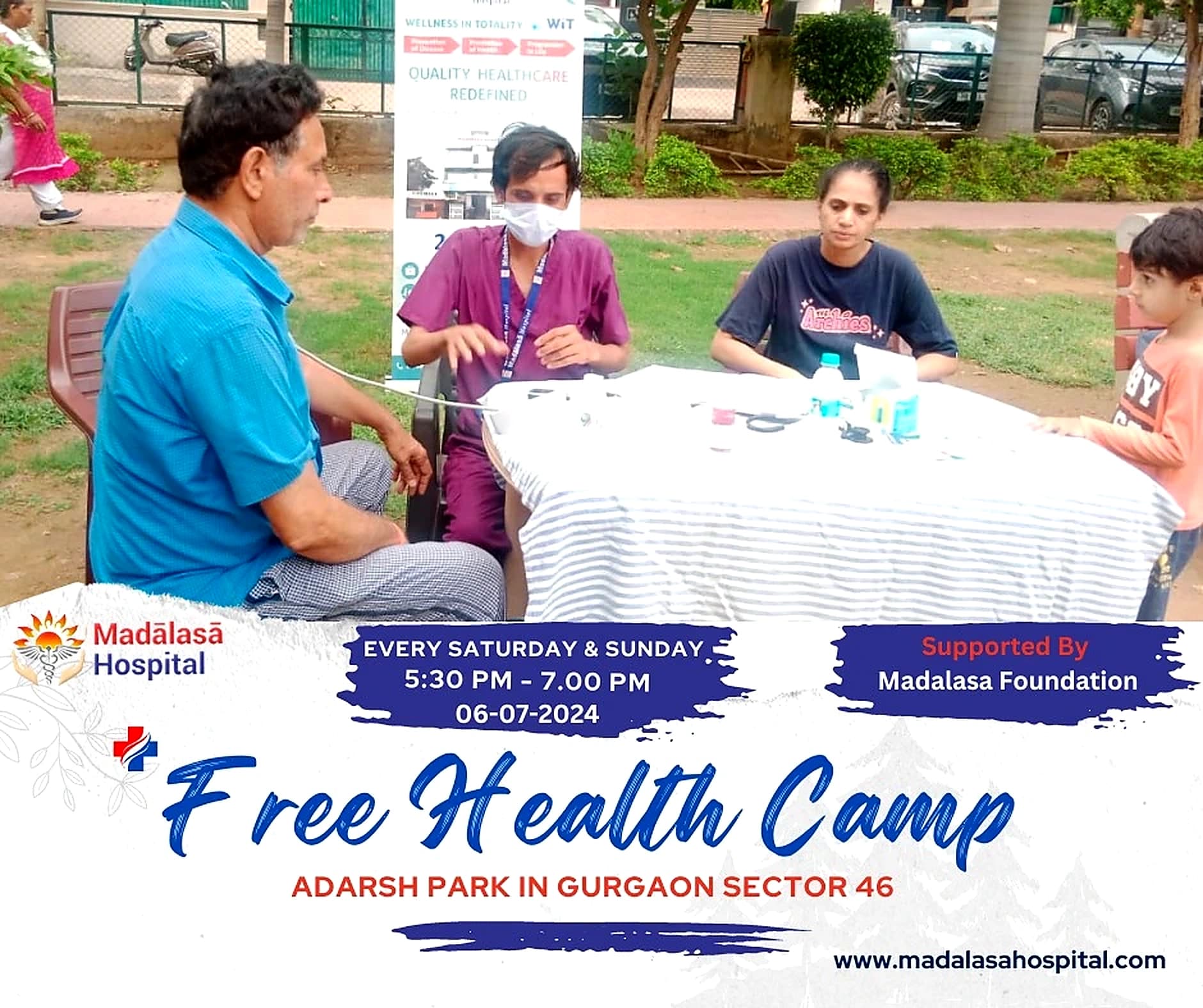 Free Health Camp 2024 — field moment 1