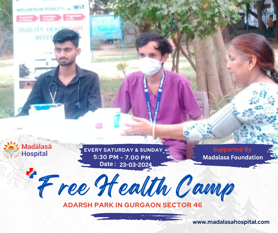 23 march 2024 free health camp by madalasa hospita