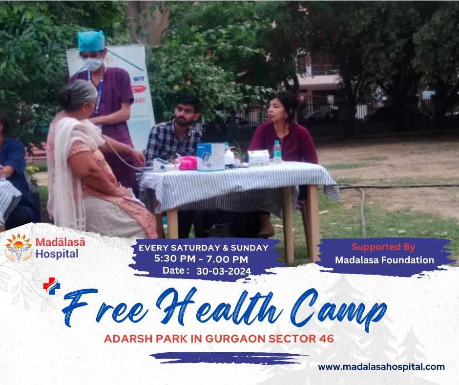 30 march 2024 free health camp by madalasa hospital