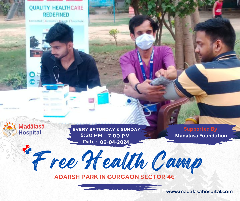 6 april 2024 free health camp by madalasa hospital