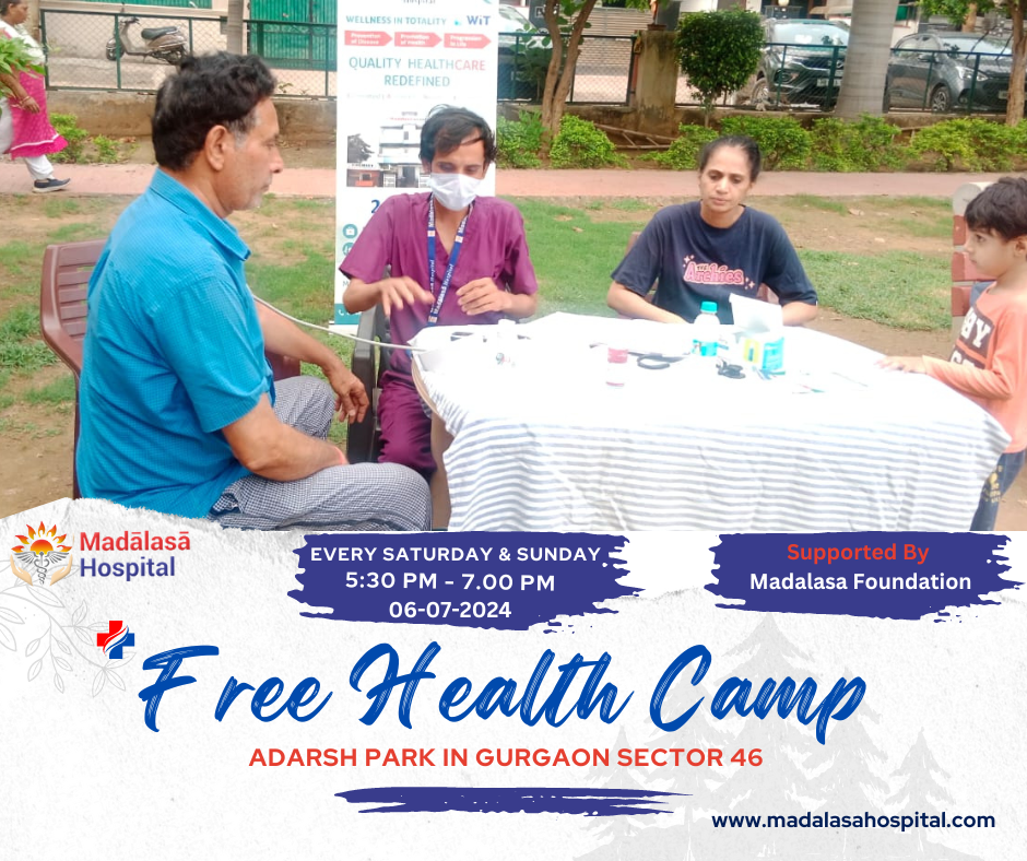 Health Camp by Madalasa Hospital at Chotu Ram Park, Sector 46