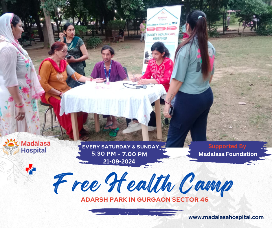 Madalasa Hospital Free Health Camp at Adarsh Park, Gurgaon, Sector 46 – (21st September 2024)